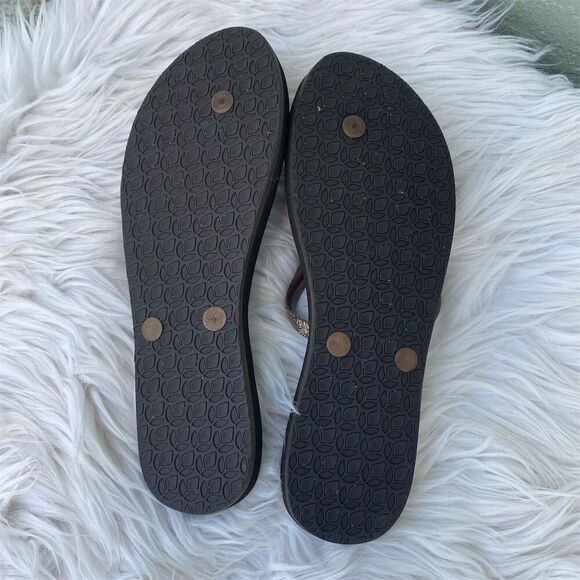 Reef Women's Cushion Stargazer Flip Flops Black Size 9 Casual Summer - Picture 4 of 7